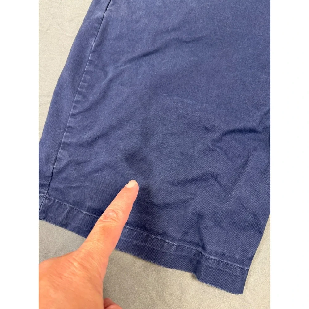 Gap‎ Mens 12 Inch Casual Shorts Tapestry Navy Blue Chino Stretch 34 440988-05